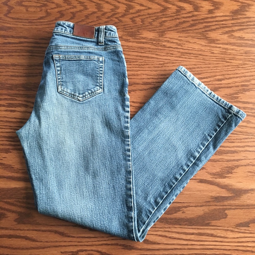 Women’s Lands’ End Bootleg Jeans Size 2P